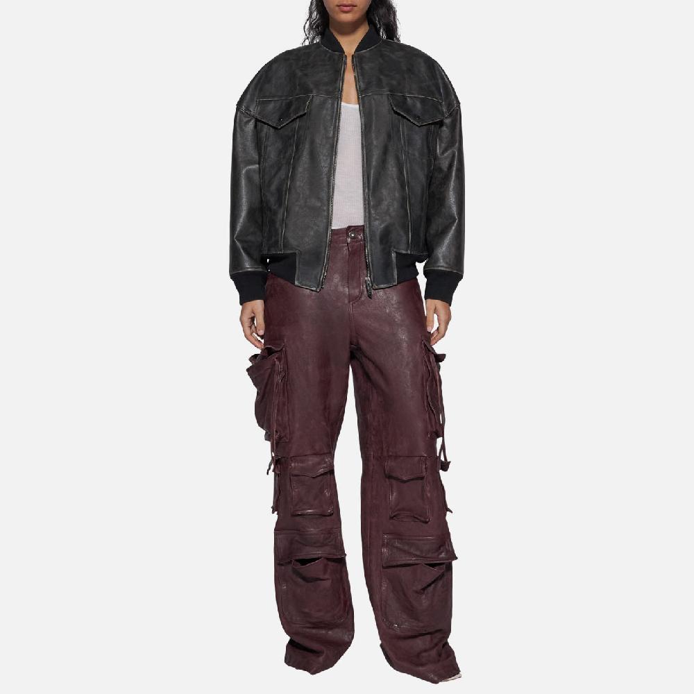 Salvatore Santoro BOMBER IN PELLE - BLACK Offerte