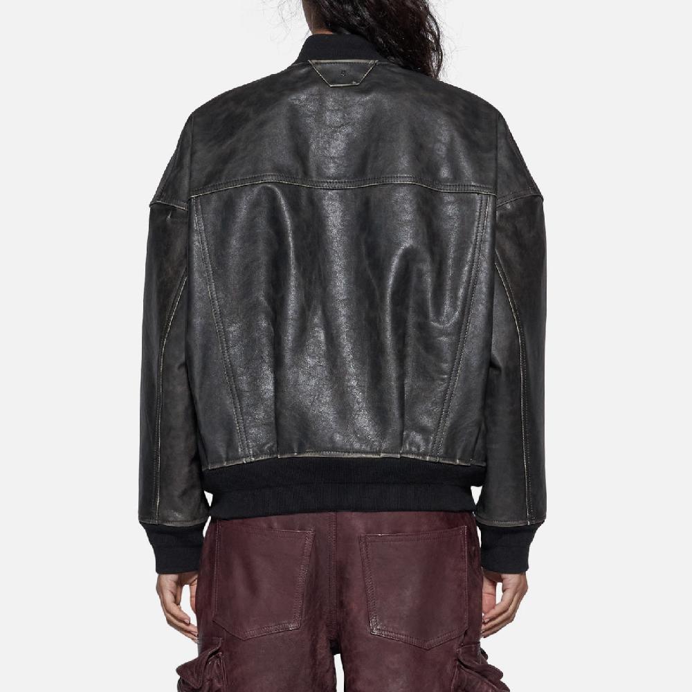 Salvatore Santoro BOMBER IN PELLE - BLACK Offerte
