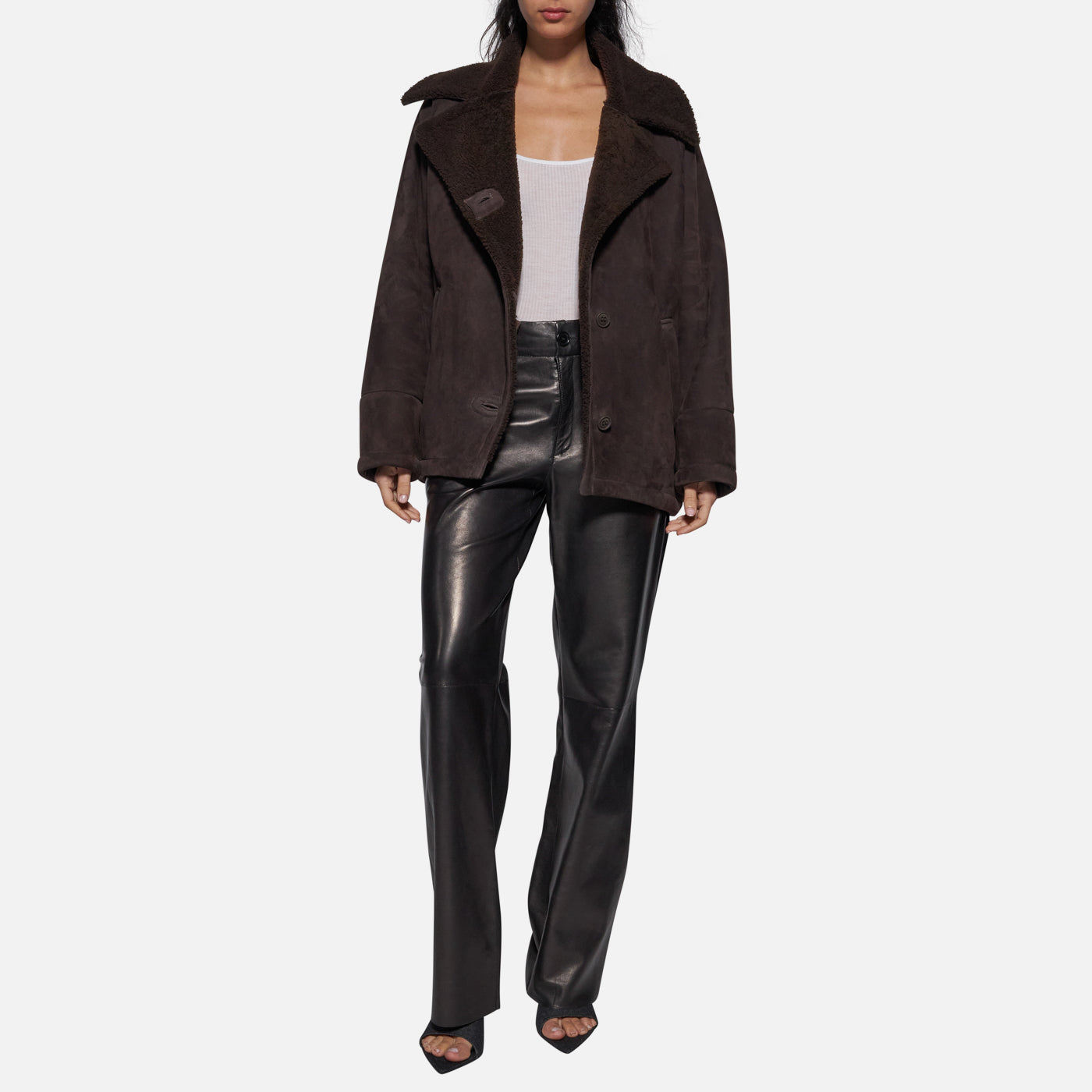 Salvatore Santoro GIACCA IN SHEARLING - DARK BROWN I Più Venduti