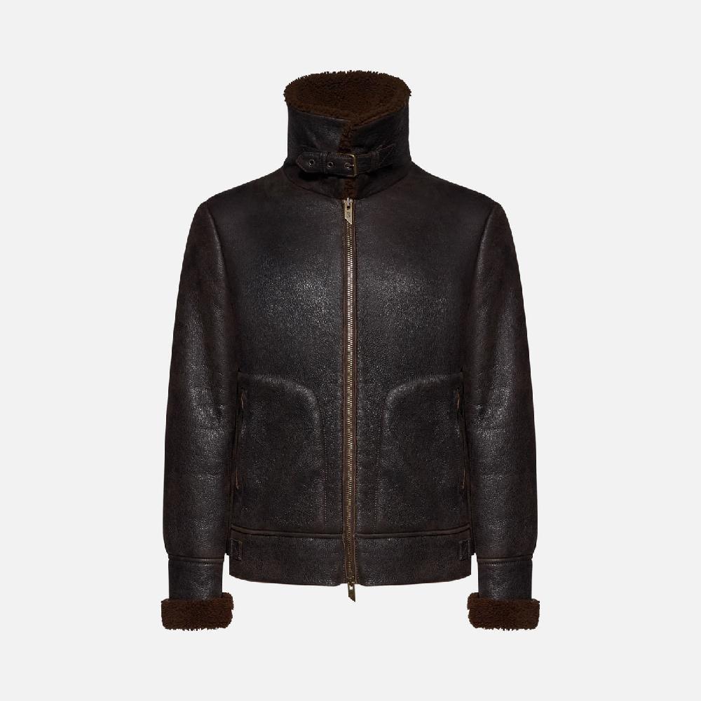 Salvatore Santoro GIACCA IN SHEARLING - BROWN Nuova
