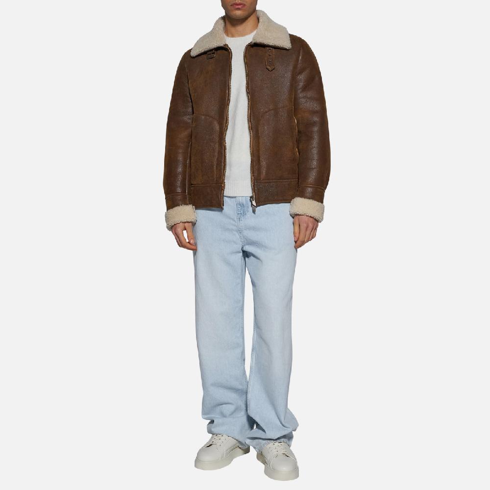 Salvatore Santoro GIACCA IN SHEARLING - CAMEL Moda