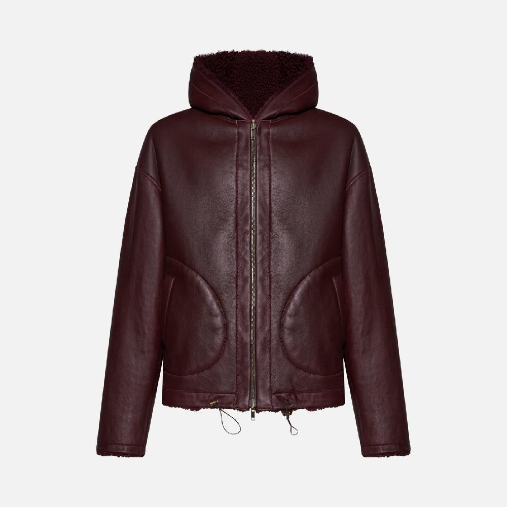 Salvatore Santoro GIACCA IN SHEARLING - BORDEAUX Italy