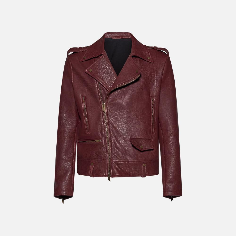 Salvatore Santoro GIACCA IN PELLE - BORDEAUX Vendita
