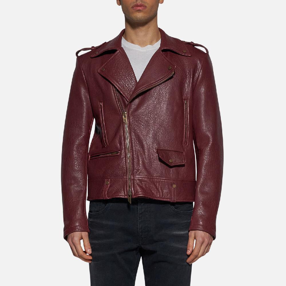 Salvatore Santoro GIACCA IN PELLE - BORDEAUX Vendita