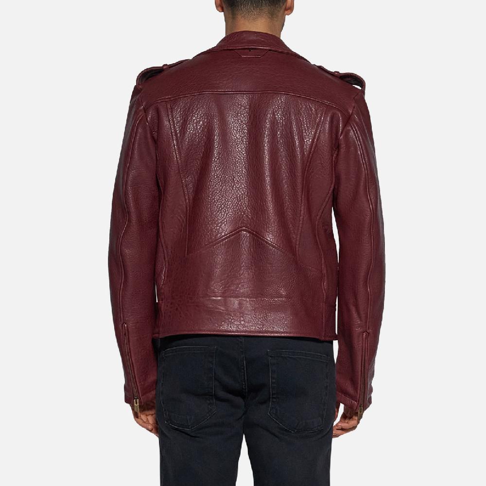 Salvatore Santoro GIACCA IN PELLE - BORDEAUX Vendita