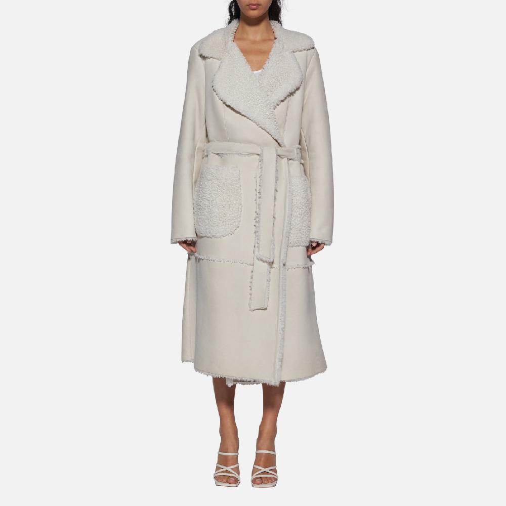Salvatore Santoro CAPPOTTO IN SHEARLING - IVORY Negozi Online
