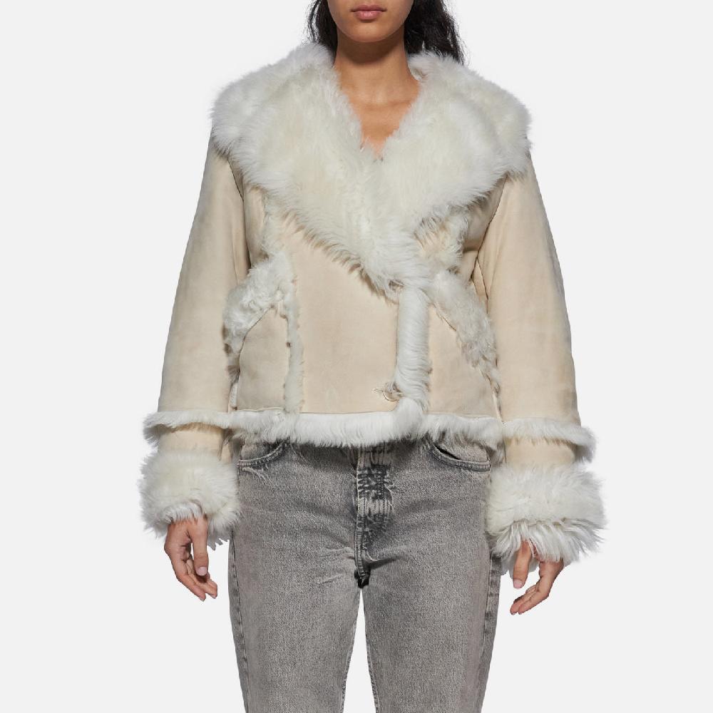Salvatore Santoro GIACCA IN SHEARLING - IVORY Acquista Ora