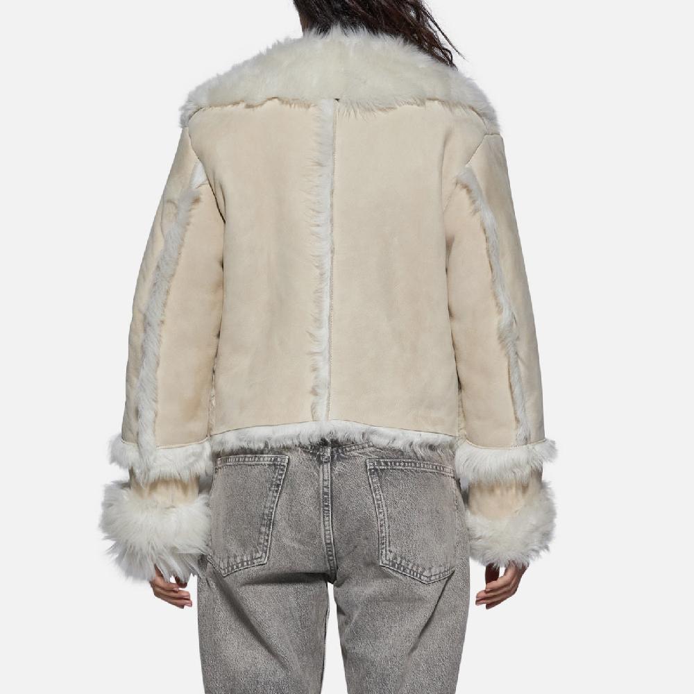 Salvatore Santoro GIACCA IN SHEARLING - IVORY Acquista Ora