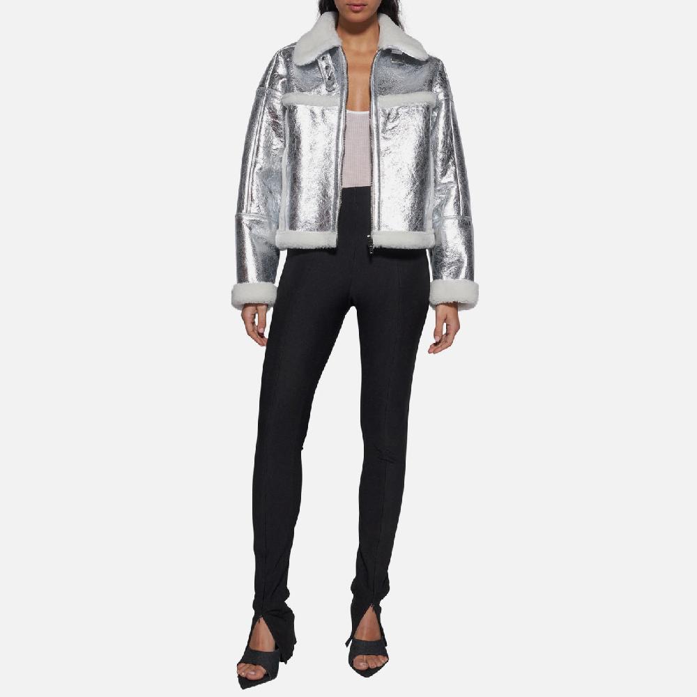 Salvatore Santoro GIACCA IN SHEARLING - SILVER Promozione Limitata