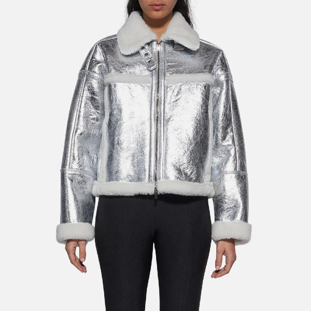 Salvatore Santoro GIACCA IN SHEARLING - SILVER Promozione Limitata
