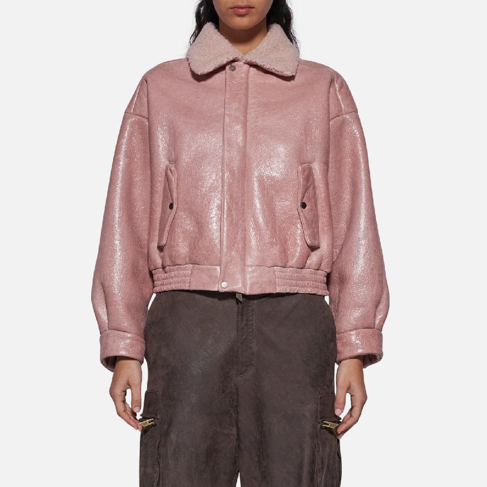Salvatore Santoro BOMBER IN SHEARLING - ROSA Shopping Online