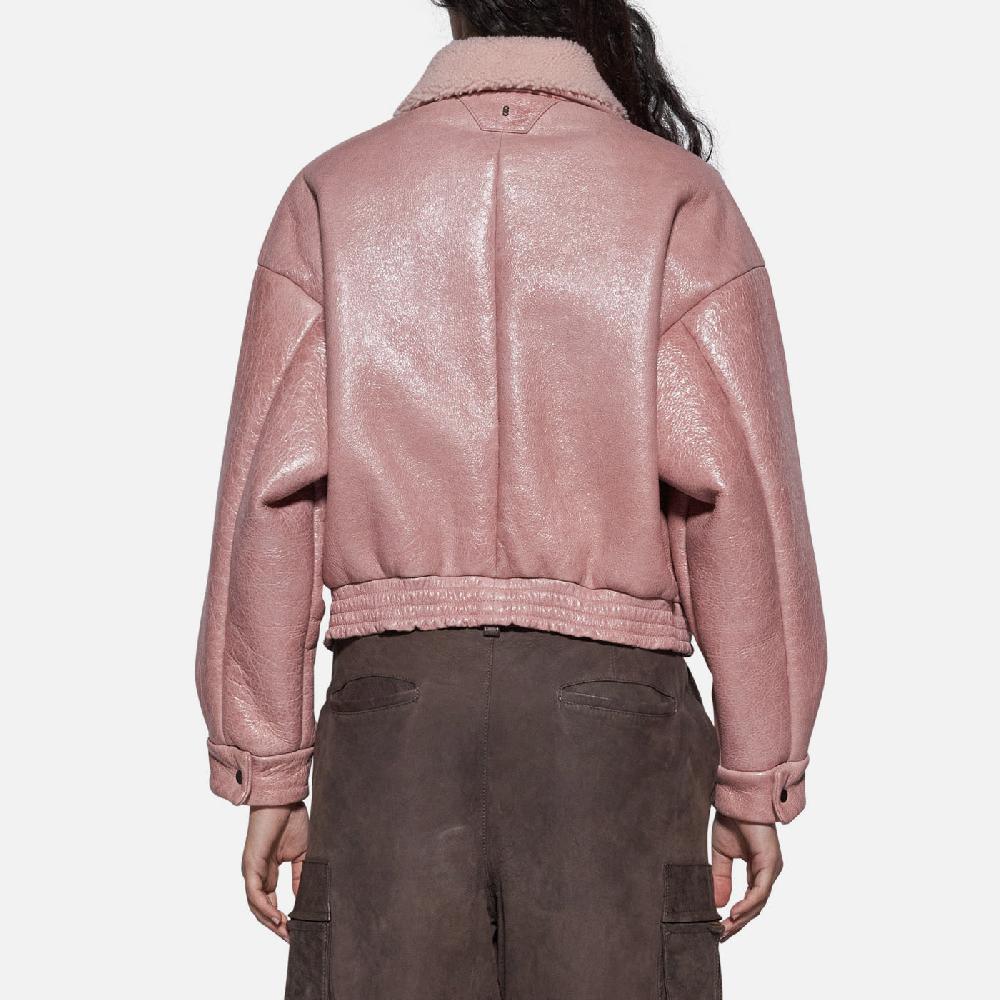 Salvatore Santoro BOMBER IN SHEARLING - ROSA Shopping Online