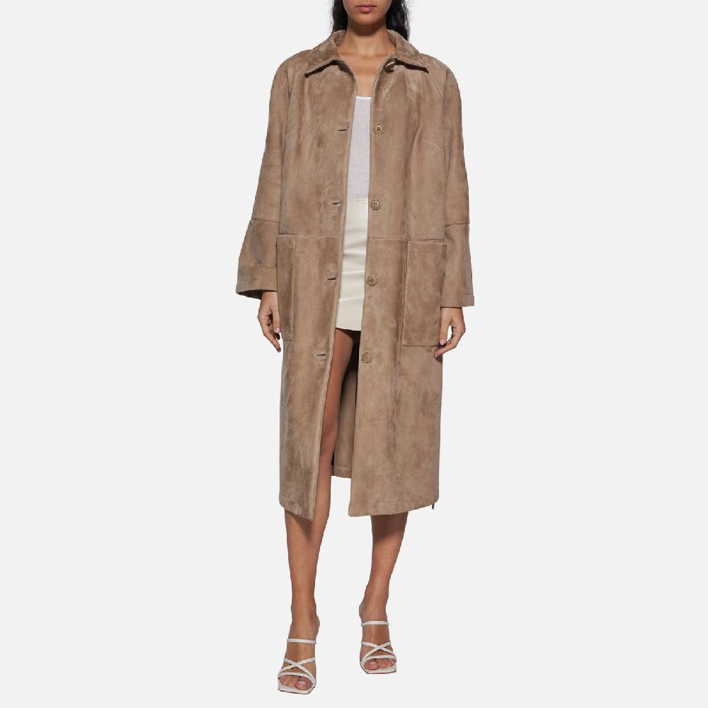 Salvatore Santoro CAPPOTTO IN CAMOSCIO - SAND Prezzo Ridotto