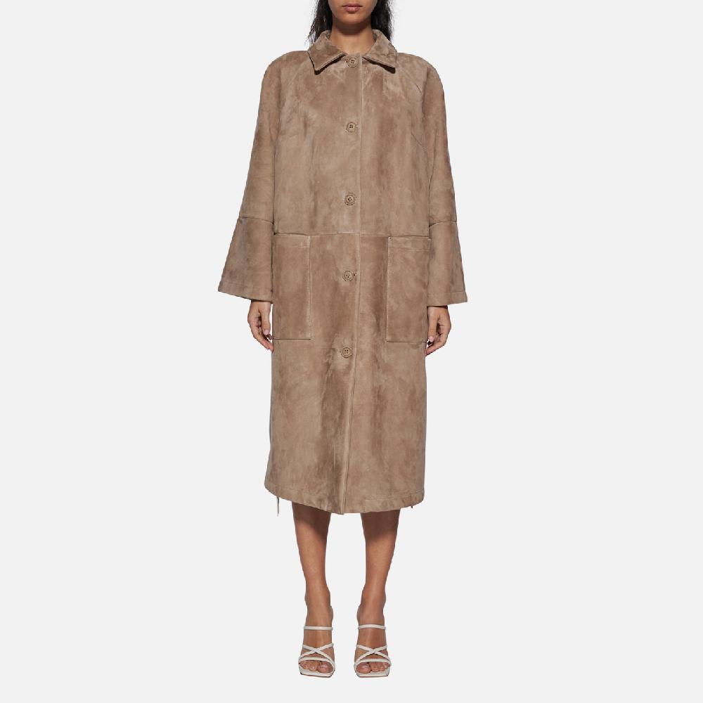 Salvatore Santoro CAPPOTTO IN CAMOSCIO - SAND Prezzo Ridotto