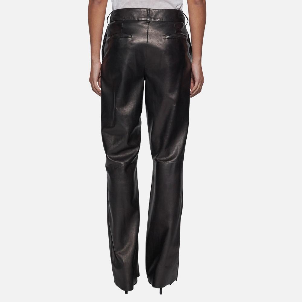 Salvatore Santoro PANTALONE IN PELLE - BLACK Novità