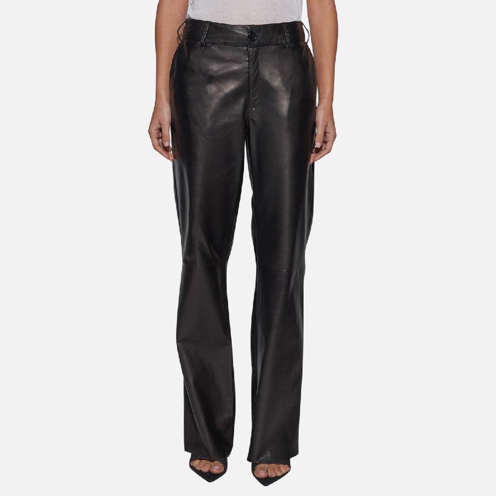 Salvatore Santoro PANTALONE IN PELLE - BLACK Novità