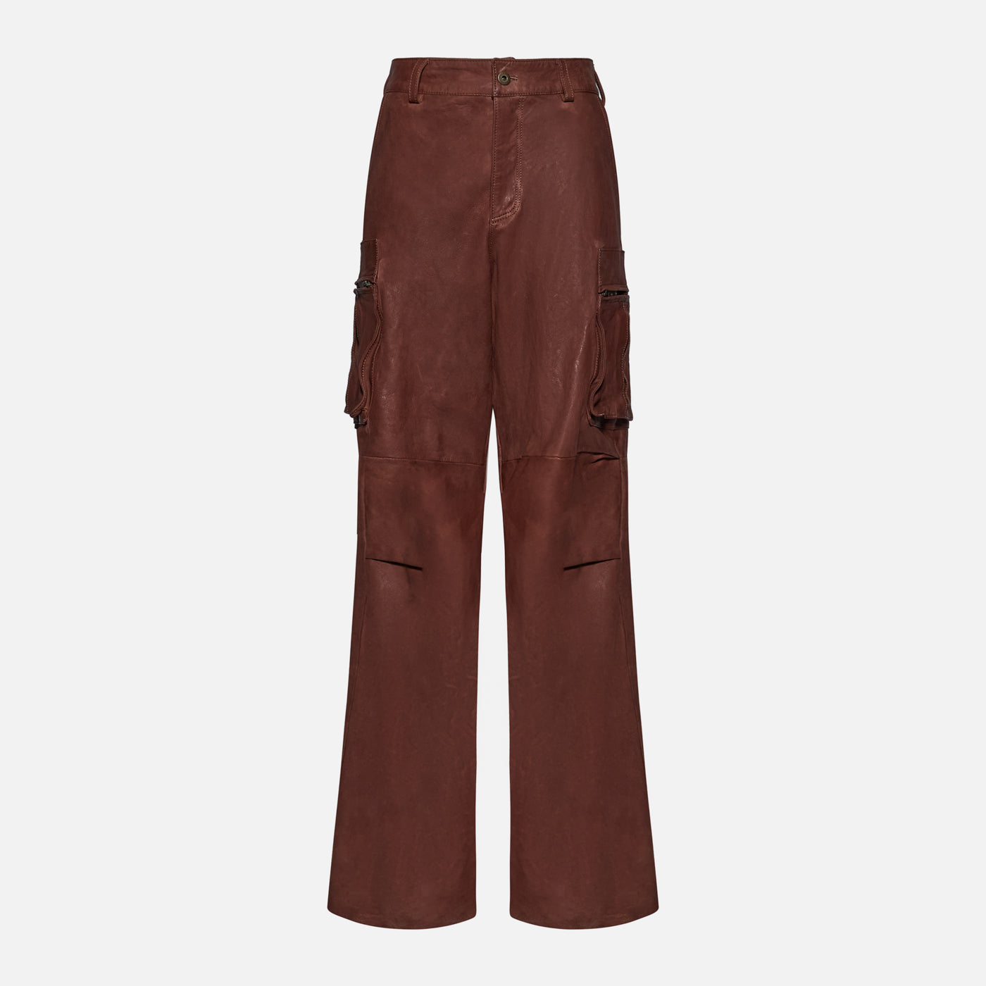 Salvatore Santoro PANTALONE IN PELLE - WOOD Presa