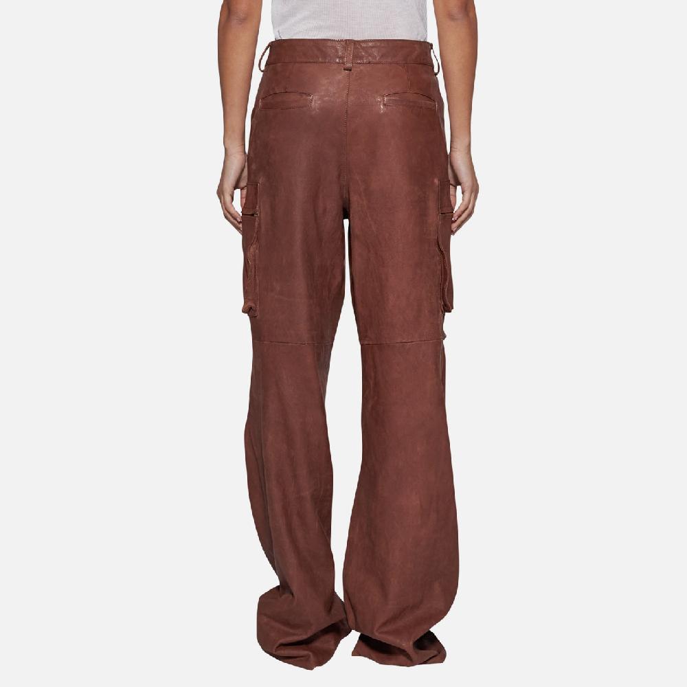 Salvatore Santoro PANTALONE IN PELLE - WOOD Presa