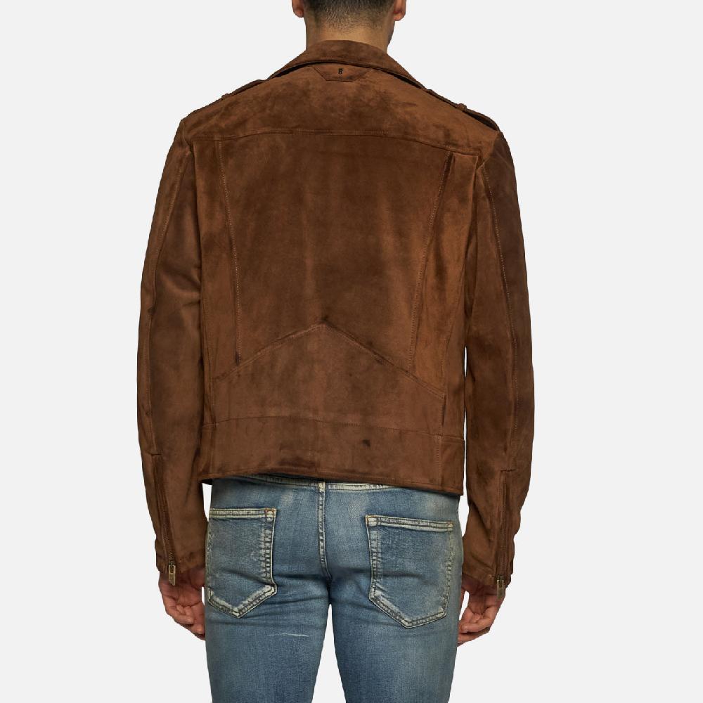 Salvatore Santoro BIKER IN CAMOSCIO - BROWN Super sconto
