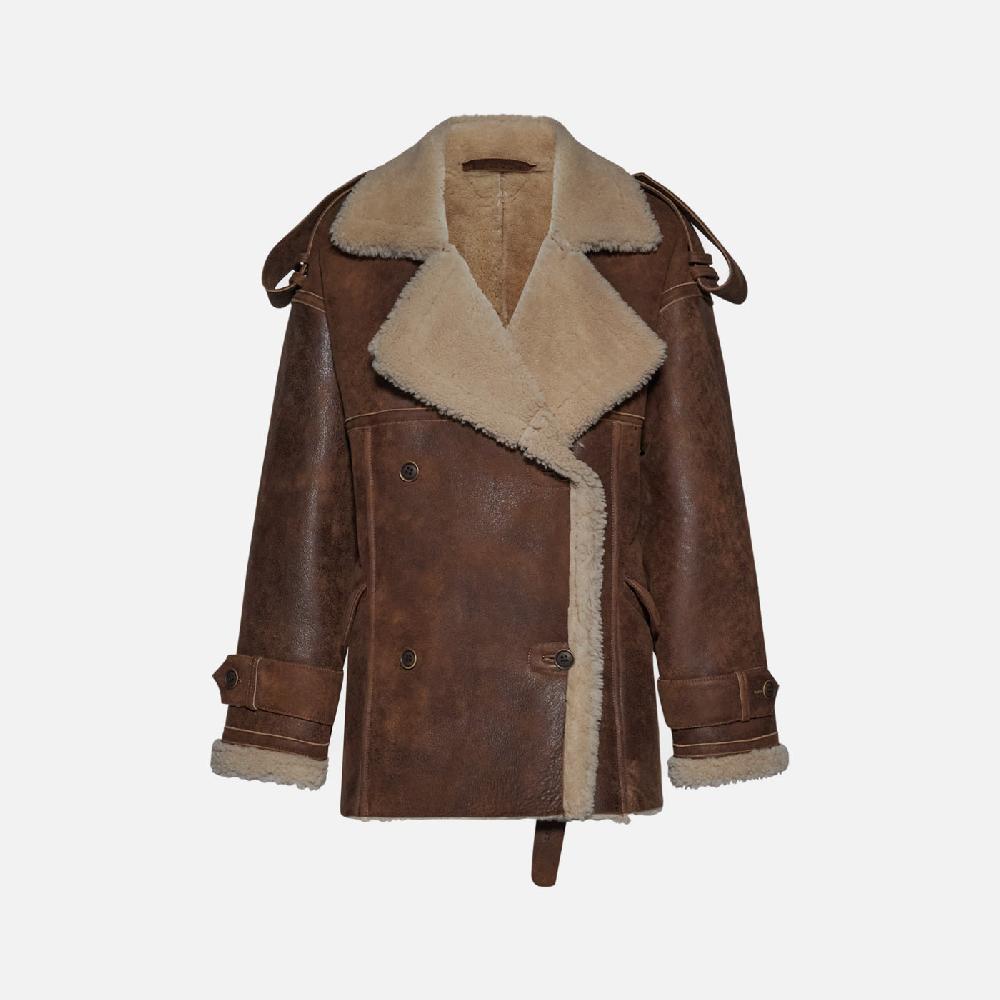 Salvatore Santoro GIACCA IN SHEARLING - CAMEL Vendite Flash