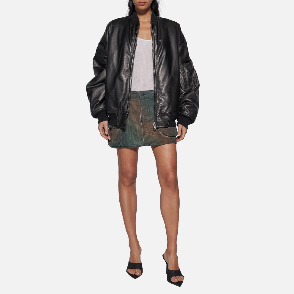 Salvatore Santoro BOMBER IN PELLE - BLACK Negozio