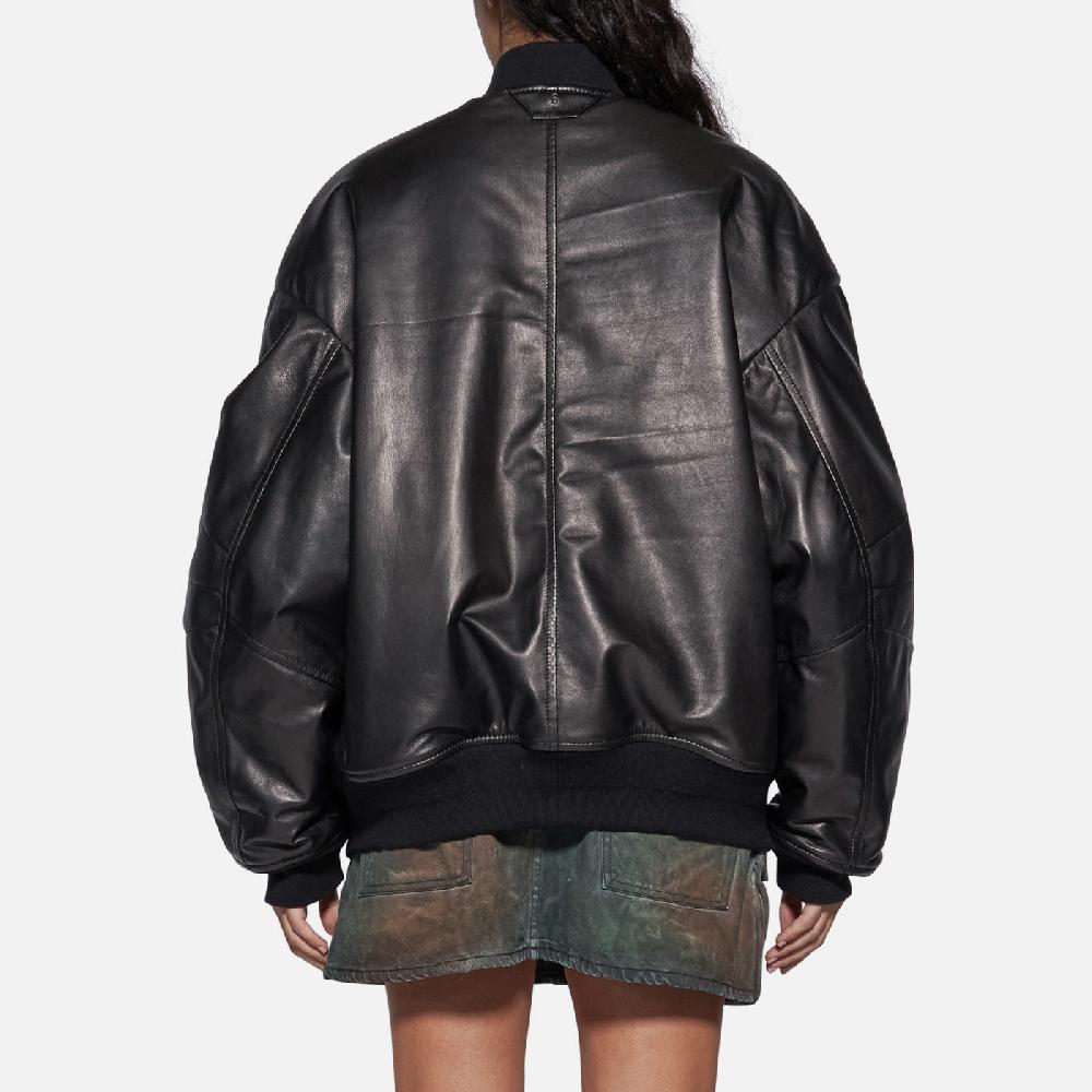 Salvatore Santoro BOMBER IN PELLE - BLACK Negozio