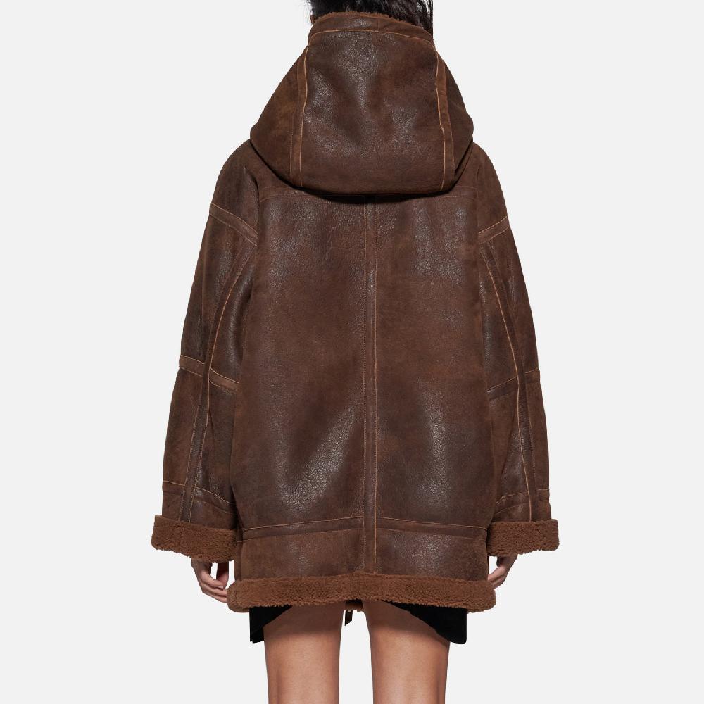 Salvatore Santoro GIACCA IN SHEARLING - TOBACCO Moda
