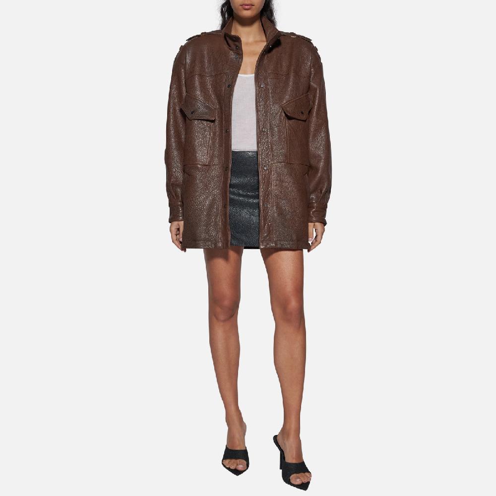 Salvatore Santoro GIACCA IN PELLE - BROWN Italia
