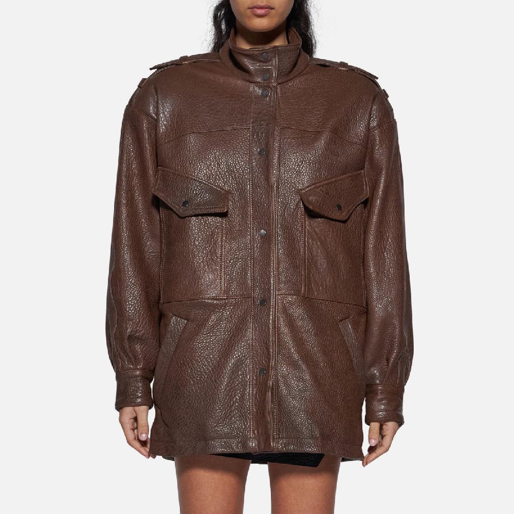 Salvatore Santoro GIACCA IN PELLE - BROWN Italia