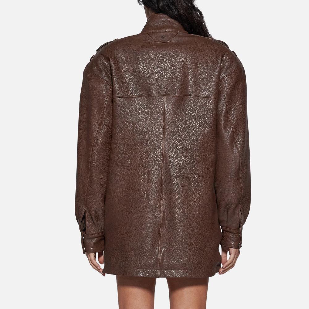 Salvatore Santoro GIACCA IN PELLE - BROWN Italia