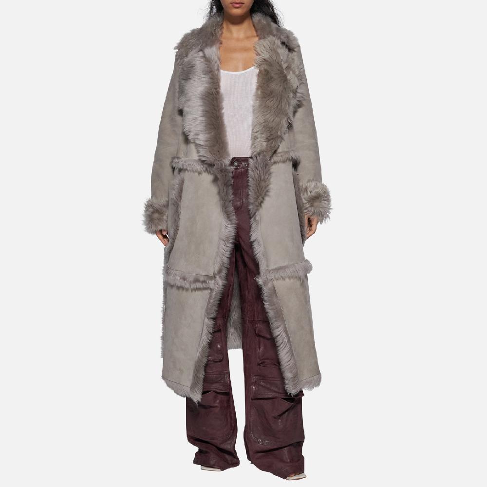 Salvatore Santoro CAPPOTTO IN SHEARLING - GREY Shopping Online