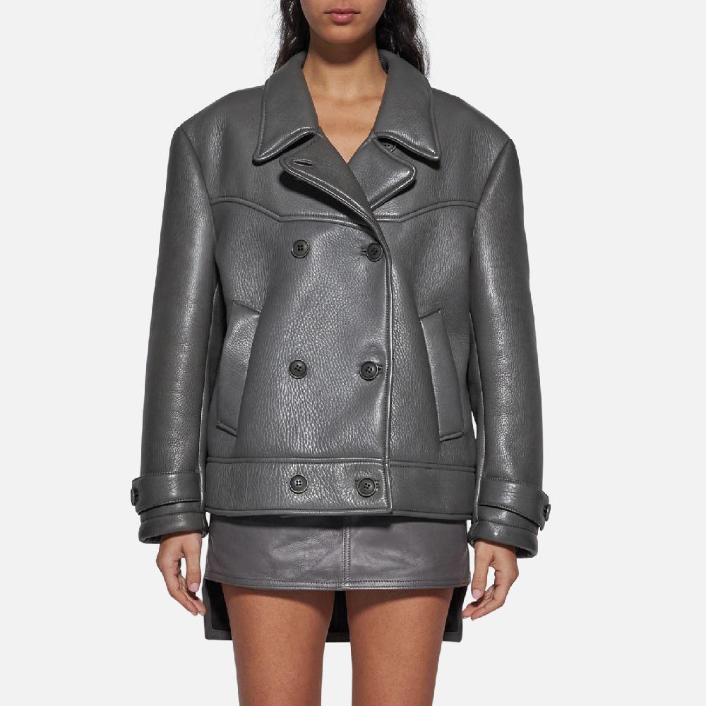 Salvatore Santoro GIACCA IN PELLE - GREY Negozi Online