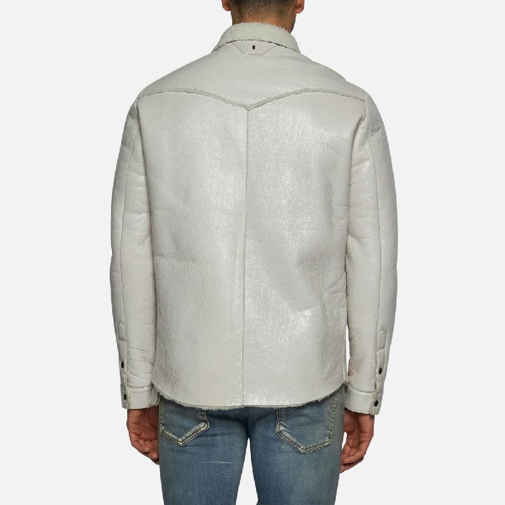 Salvatore Santoro CAMICIA IN SHEARLING - IVORY Fino Al -60%
