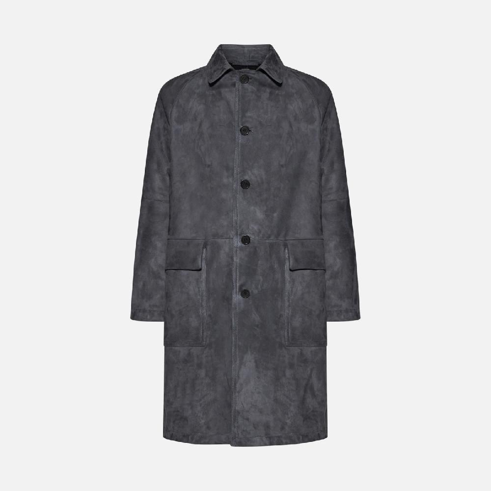 Salvatore Santoro CAPPOTTO IN CAMOSCIO - SMOKE Shopping Online