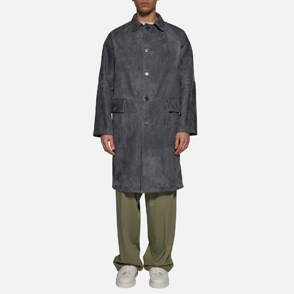 Salvatore Santoro CAPPOTTO IN CAMOSCIO - SMOKE Shopping Online