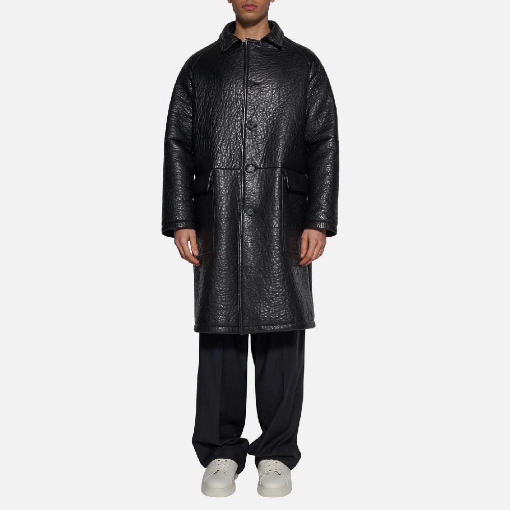 Salvatore Santoro CAPPOTTO IN PELLE - BLACK Affare Del Giorno