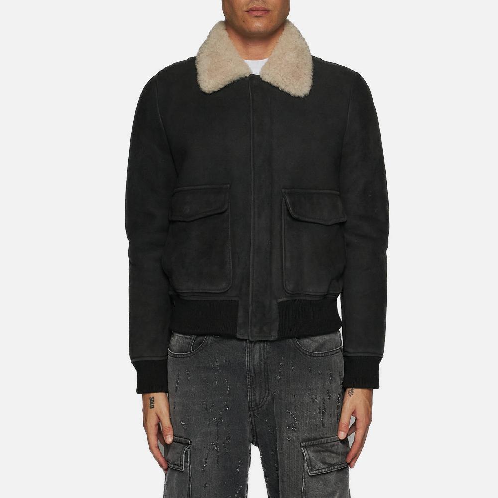 Salvatore Santoro GIACCA IN SHEARLING - BLACK Convenienza
