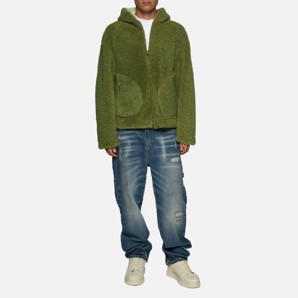 Salvatore Santoro GIACCA IN SHEARLING - GREEN Economico