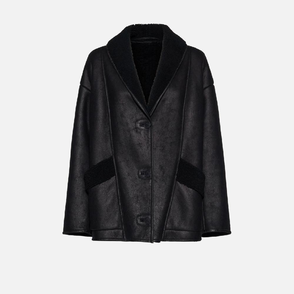 Salvatore Santoro GIACCA IN SHEARLING - BLACK In Vendita