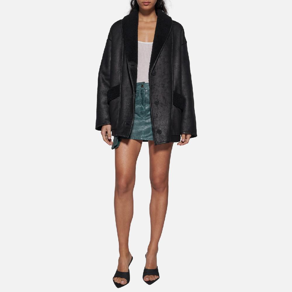 Salvatore Santoro GIACCA IN SHEARLING - BLACK In Vendita