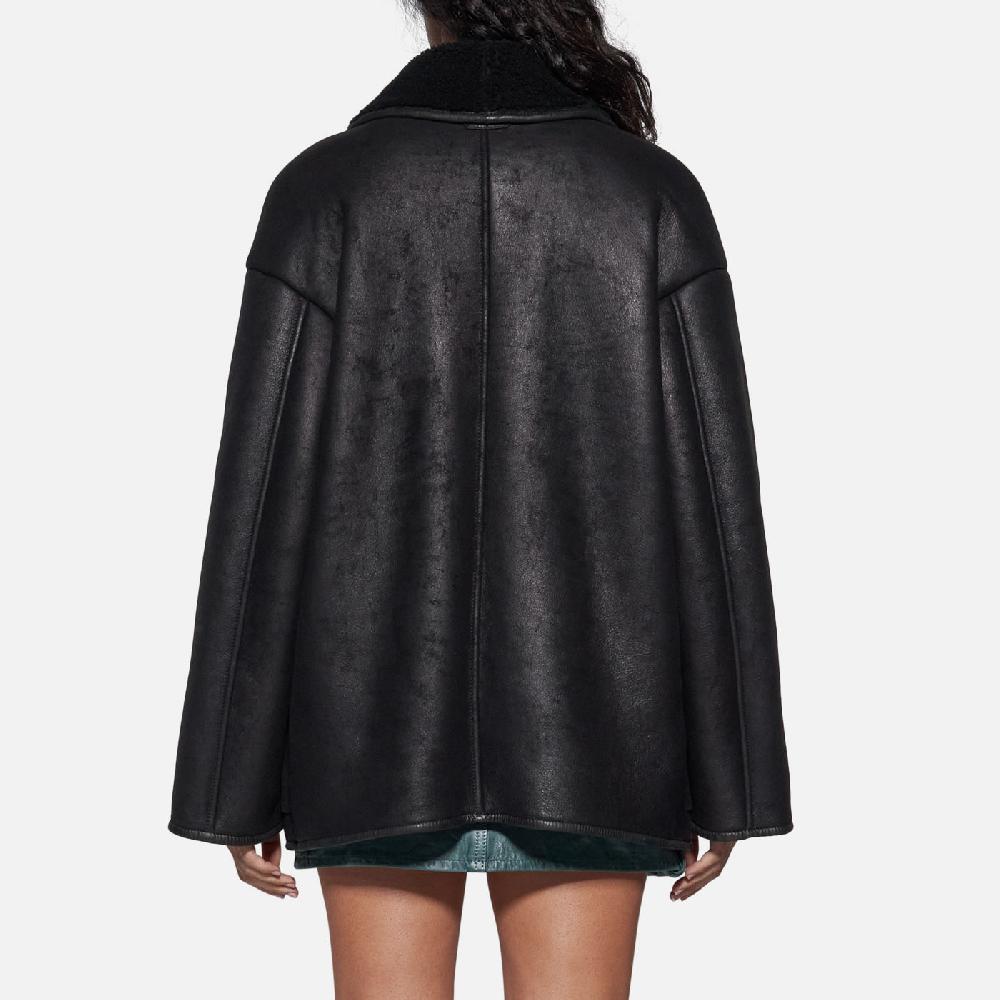 Salvatore Santoro GIACCA IN SHEARLING - BLACK In Vendita