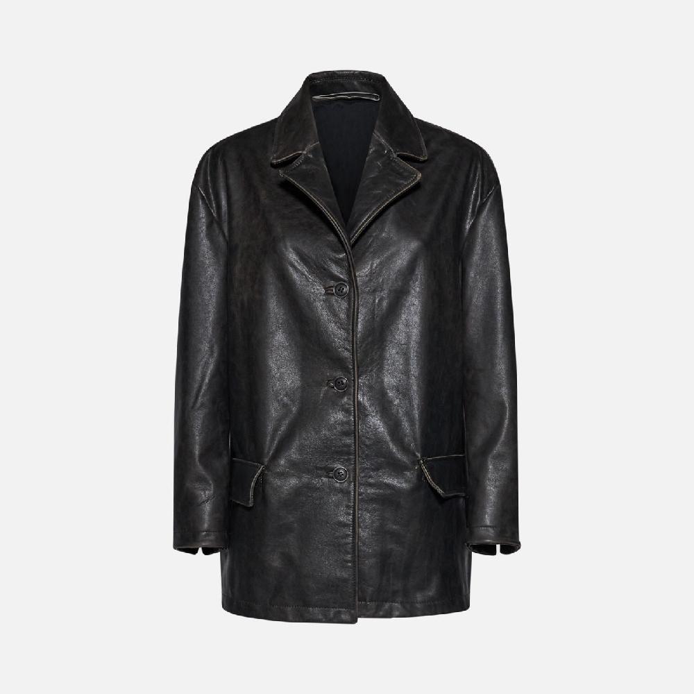 Salvatore Santoro GIACCA IN PELLE - BLACK Saldi