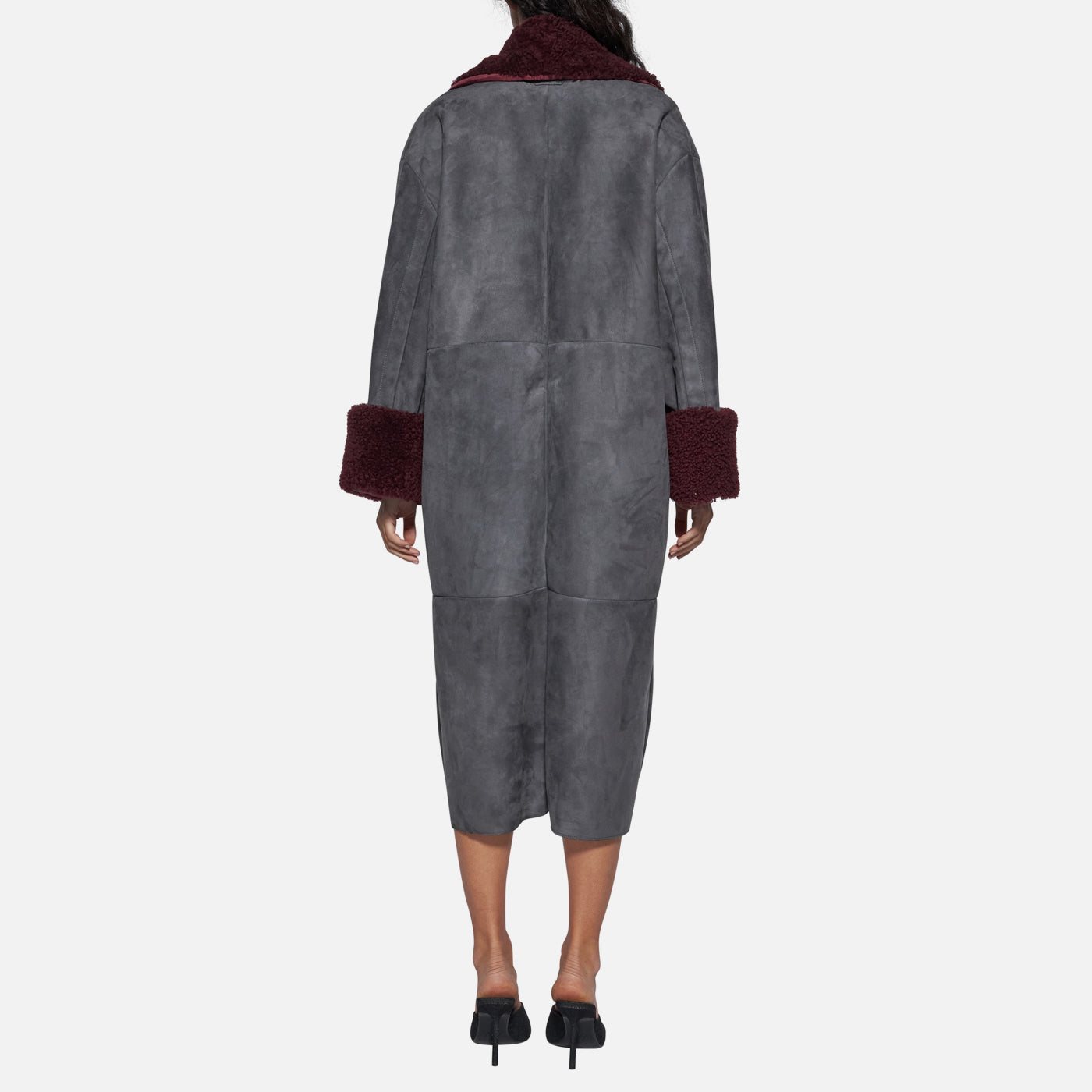 Salvatore Santoro CAPPOTTO IN CAMOSCIO - SMOKE Offerte