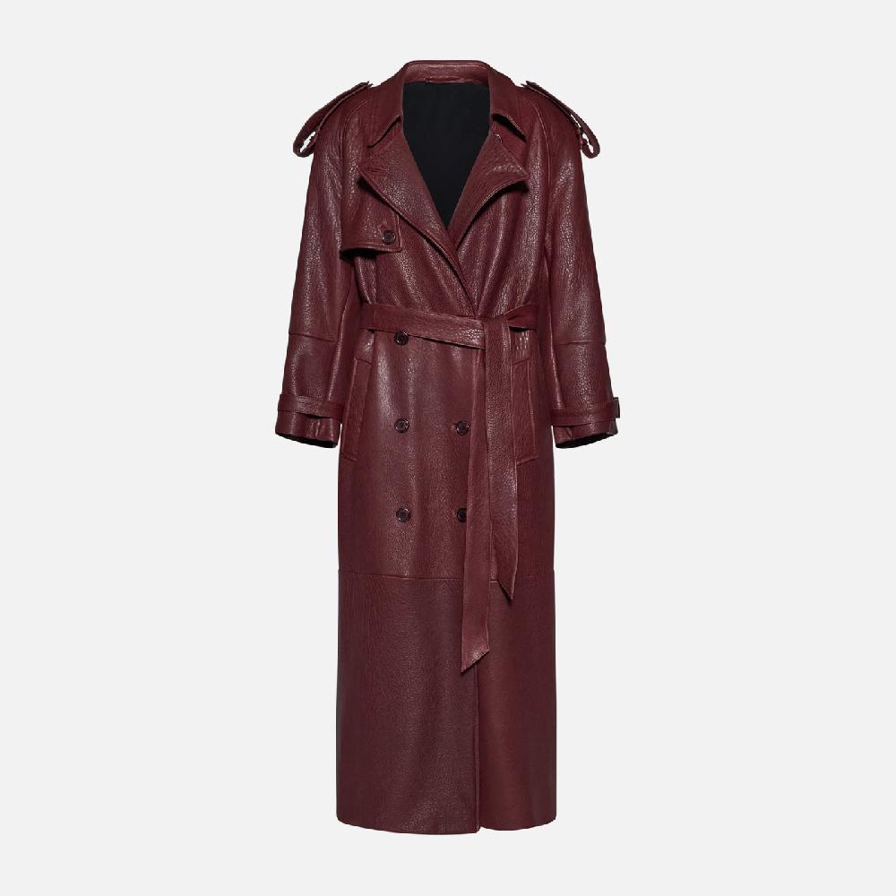 Salvatore Santoro TRENCH IN PELLE - BORDEAUX Hotsell