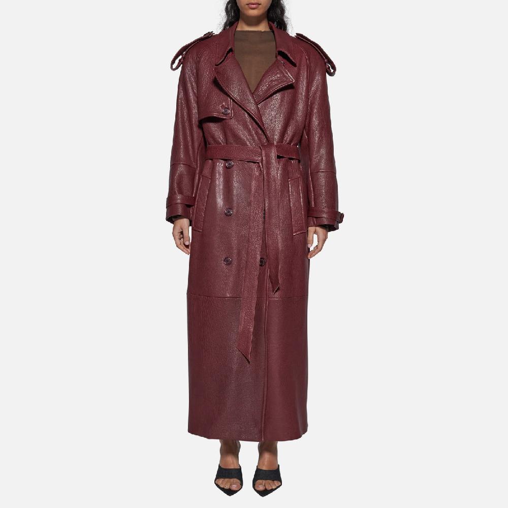 Salvatore Santoro TRENCH IN PELLE - BORDEAUX Hotsell