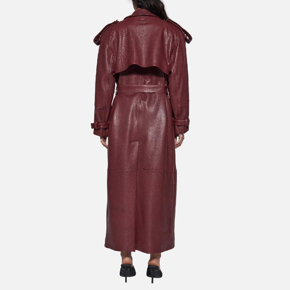 Salvatore Santoro TRENCH IN PELLE - BORDEAUX Hotsell