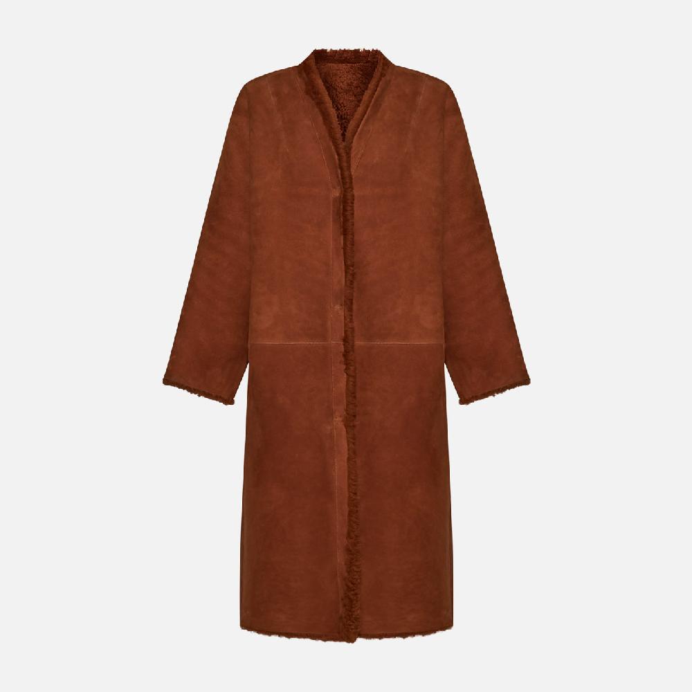 Salvatore Santoro CAPPOTTO IN SHEARLING - RUST Nuova