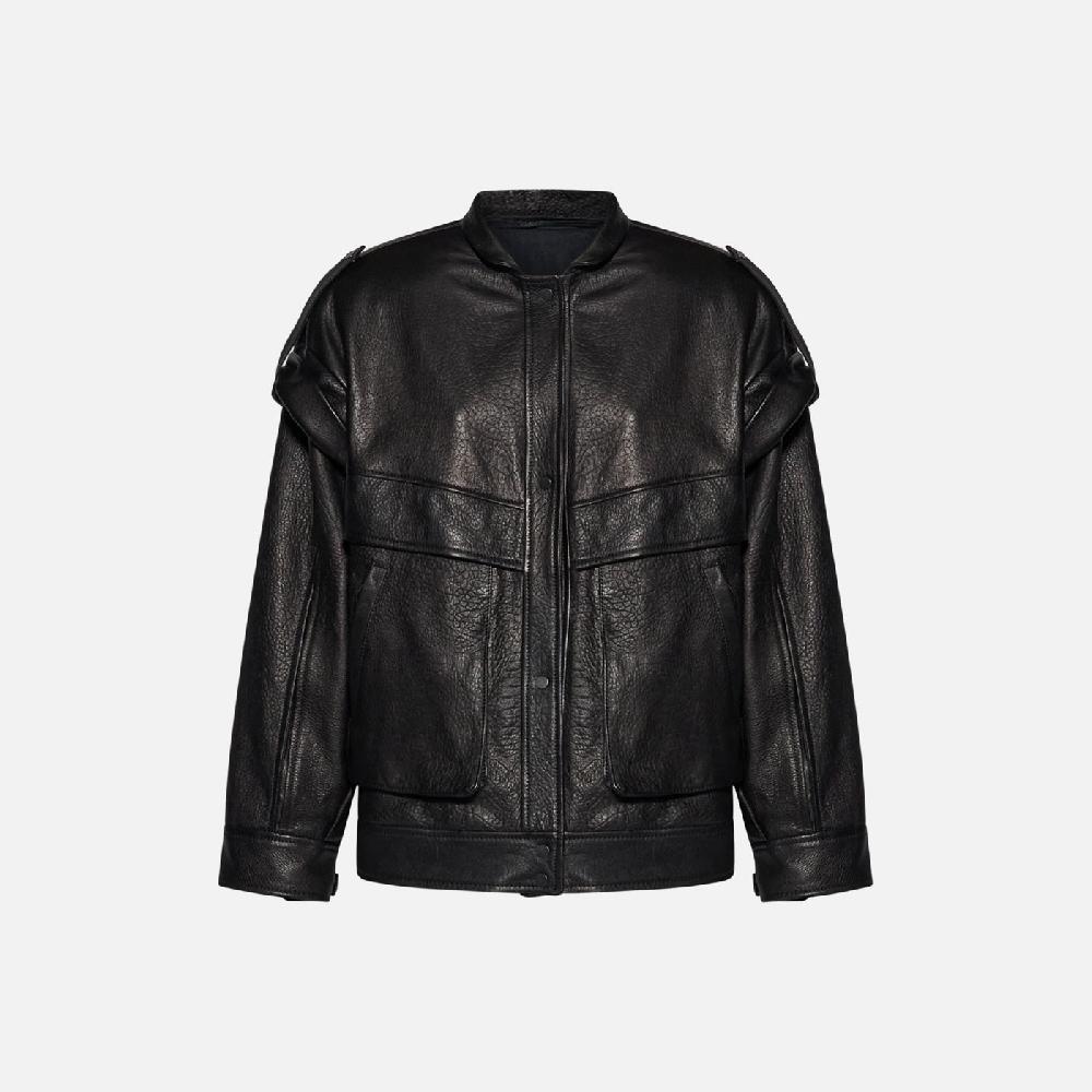 Salvatore Santoro GIACCA IN PELLE - BLACK In Saldo