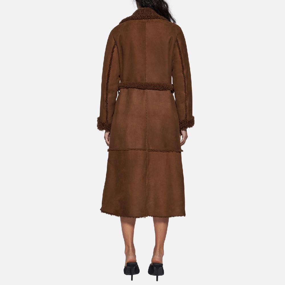 Salvatore Santoro CAPPOTTO IN SHEARLING- BROWN Moda