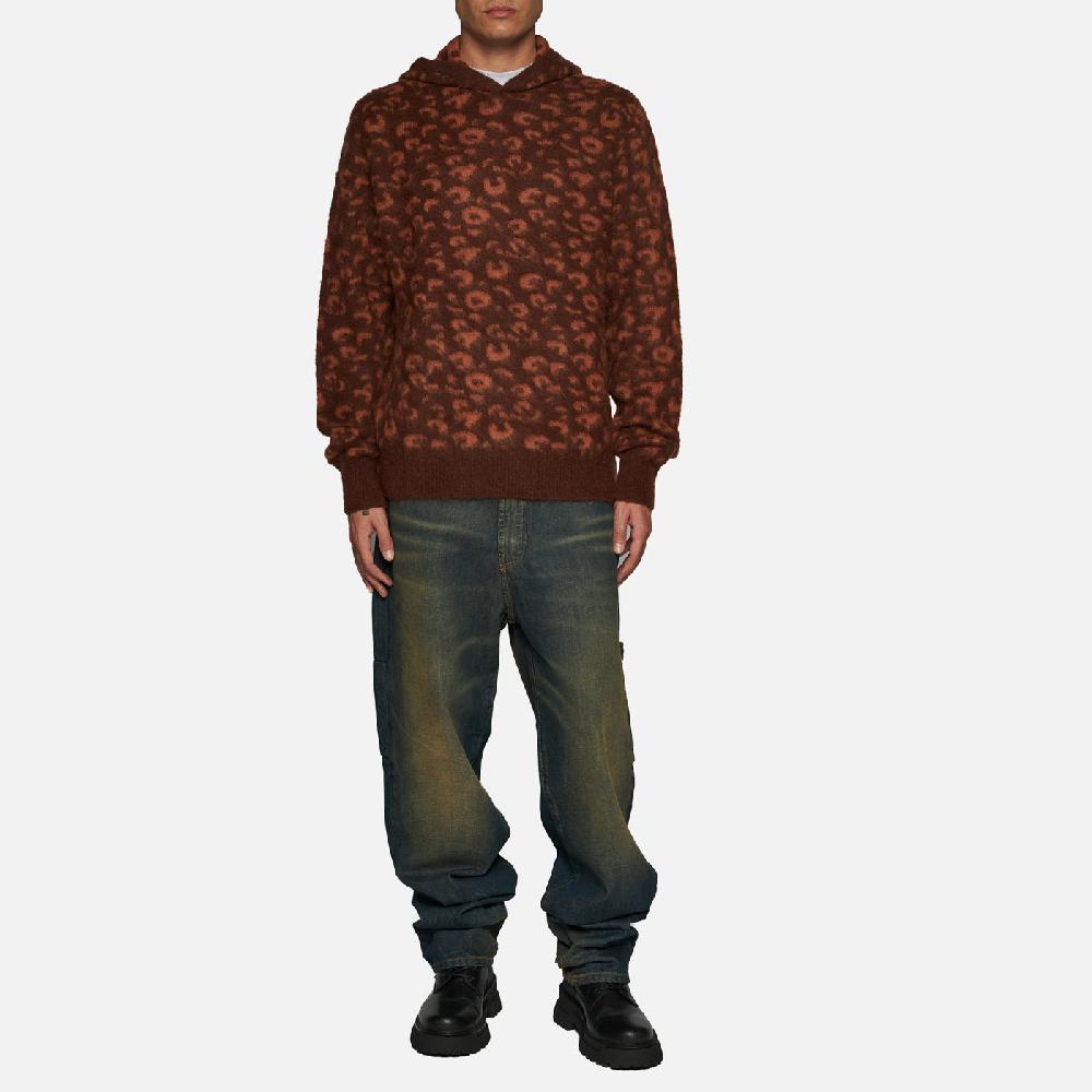 Salvatore Santoro MAGLIA CON CAPPUCCIO - BROWN In Linea